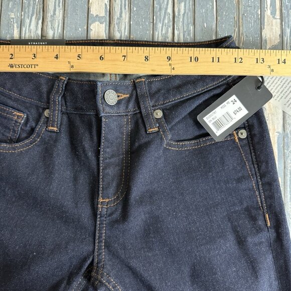 Miss Me Dark Blue Straight Leg Jeans Sz 24 D1001T87 NWT - Picture 5 of 13